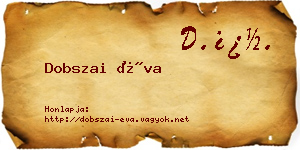 Dobszai Éva névjegykártya